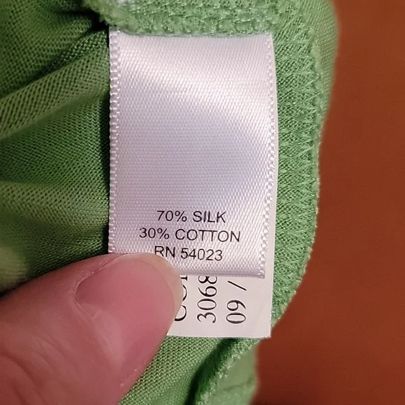 Banana Republic Green Silk Cotton Dress - Picture 8 of 9